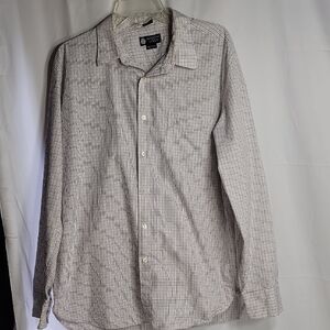 J. Crew Black and White Casual Button Down Shirt